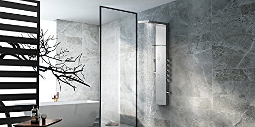 Vantory 53'' Multi-Function Shower Panel with Rainfall and 4 Body Jets