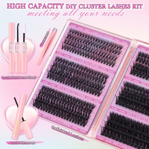 DIY D Curl Individual Lash Clusters Extension Kit